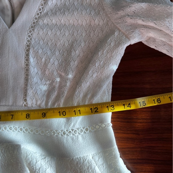 MAJE Rossignol white Fit-and-Flare Mini Dress size 1 or Small - Picture 14 of 16
